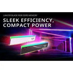 XPG Lancer Blade 64GB (2x32GB) DDR5 6000MHz RGB Desktop RAM – White (CL30-40-40)