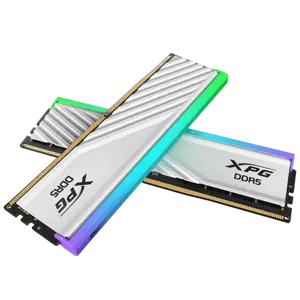 XPG Lancer Blade 64GB (2x32GB) DDR5 6000MHz RGB Desktop RAM – White (CL30-40-40)