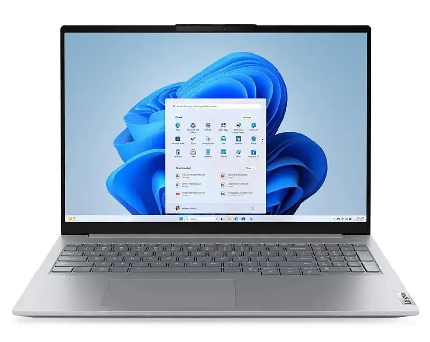 Lenovo Thinkbook 16 G8 Laptop Intel Core Ultra 7-255H, 8GB DDR5, 512GB SSD, Integrated Intel Arc™ 140T Graphics, 16" WUXGA IPS, DOS, Arctic Grey