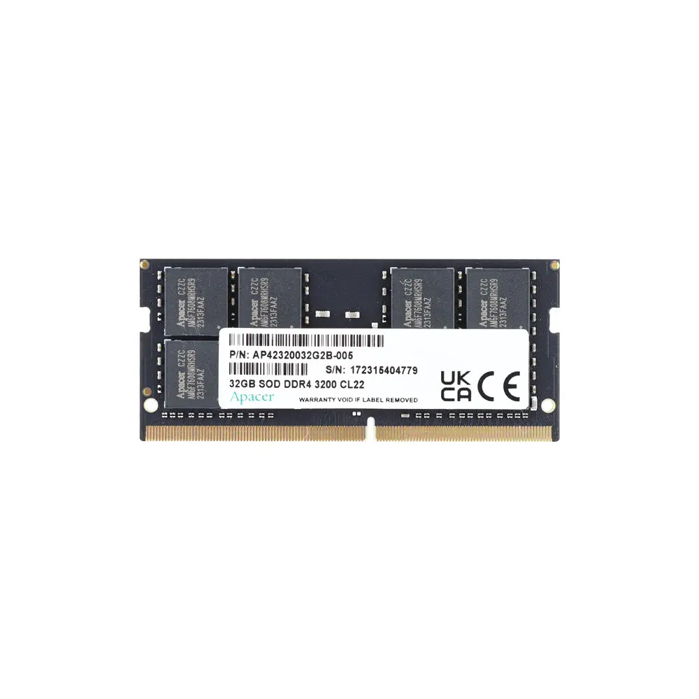 APACER 32 GB DDR4 3200 MHz SO-DIMM Laptop RAM Price in Pakistan