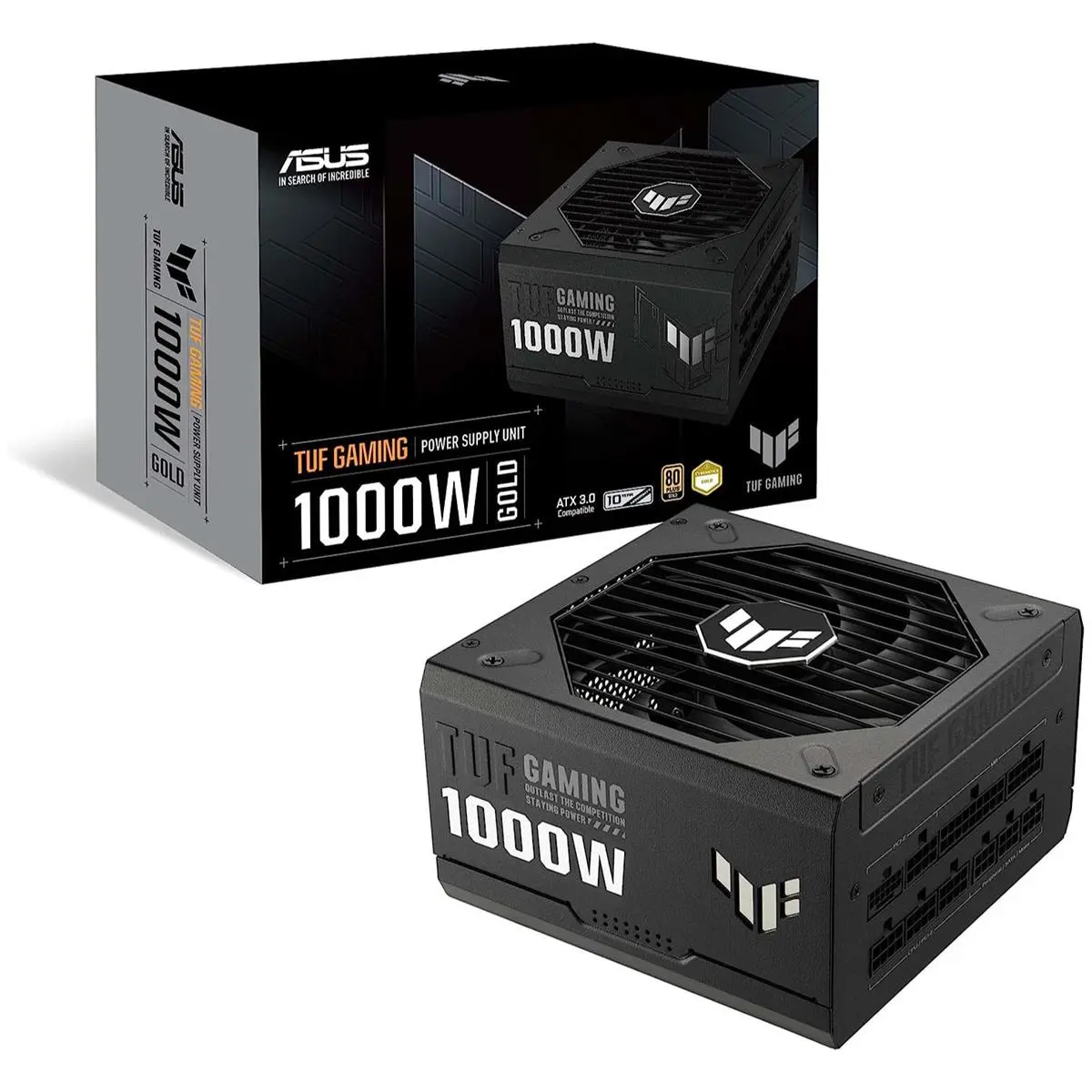 ASUS TUF Gaming 1000G 1000W 80 Plus Gold ATX‑3.0 Fully Modular PSU