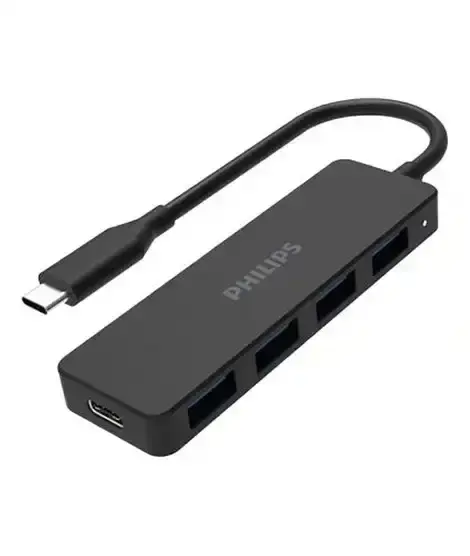 Philips SWR1603G 4-Port USB-C Hub (Aluminum)