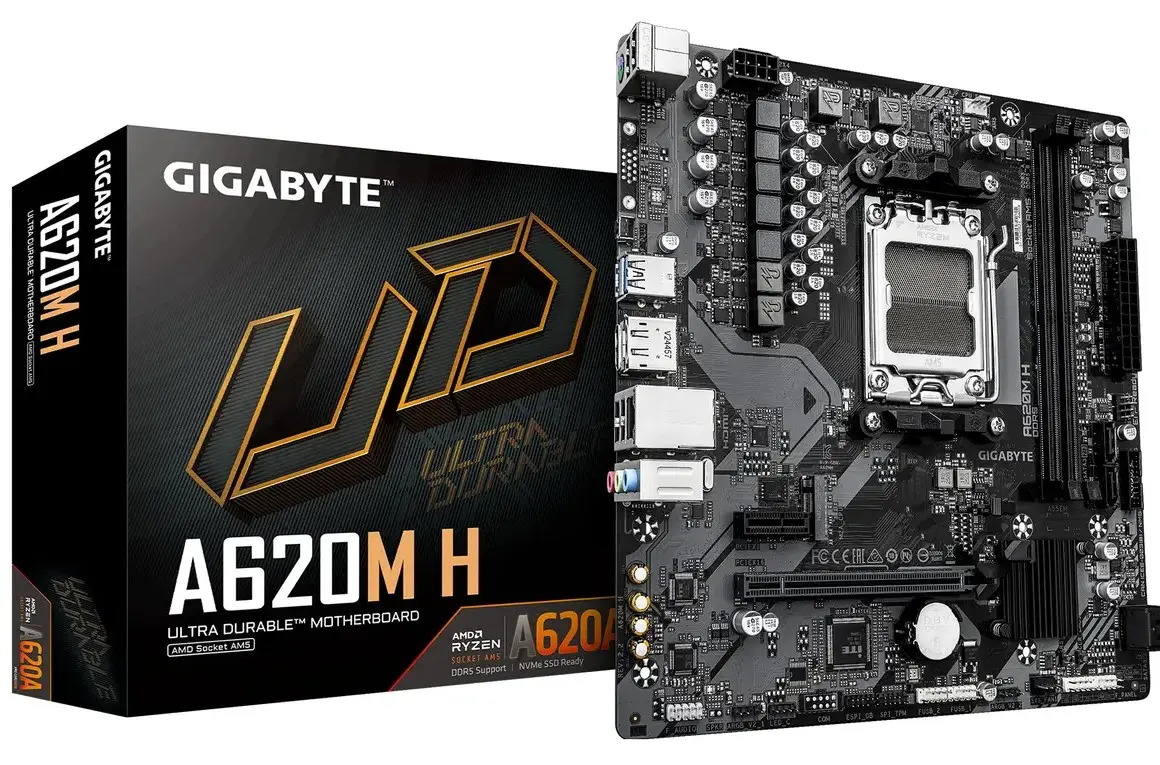 Gigabyte A620M H AM5 DDR5 Motherboard 