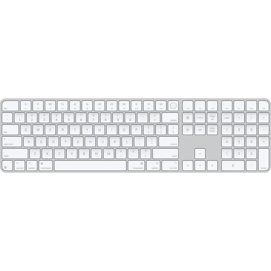 Apple Magic Keyboard with Touch ID and Numeric Keypad USB-C White Keys