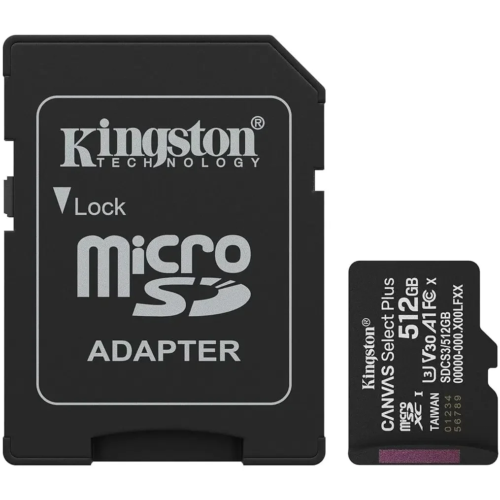 Kingston Canvas Select Plus UHS-I 512GB MicroSD Memory Card
