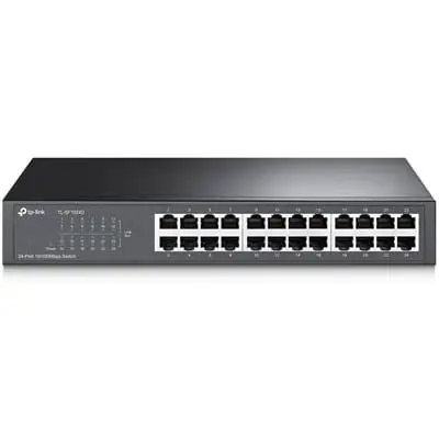 TP-Link TL-SF1024D 24‑Port 10/100 Mbps Desktop/Rackmount Unmanaged Switch (Ver 3.0)