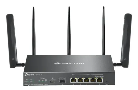 TP-Link ER706W‑4G Omada 4G+ Cat6 AX3000 Gigabit VPN Router