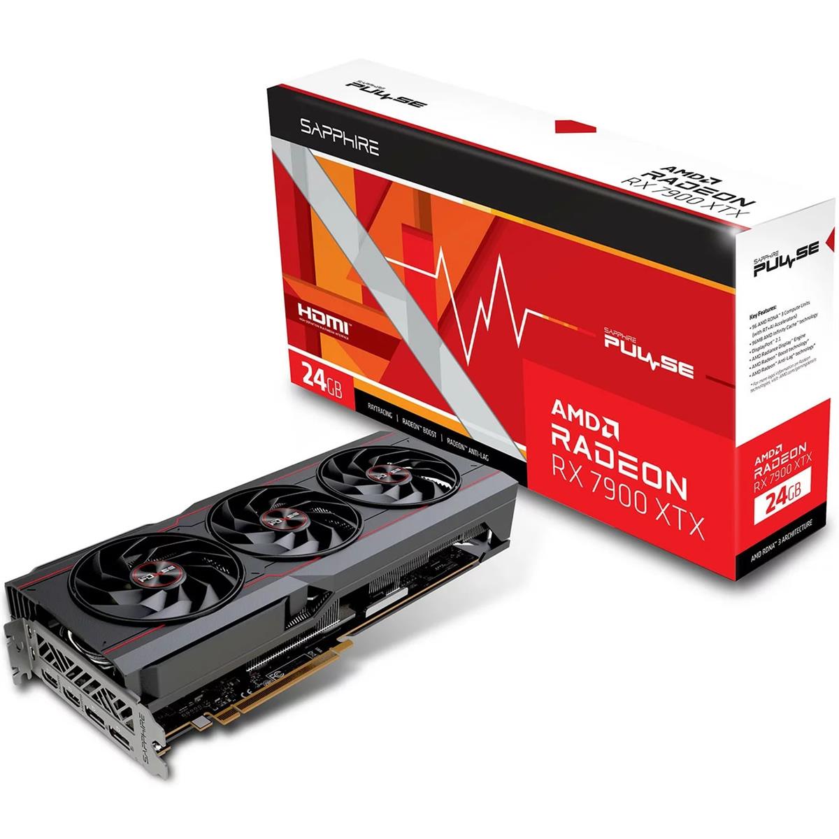 Sapphire AMD Radeon RX 7900 XTX PULSE 24GB Graphic Card