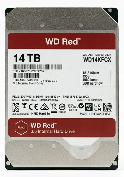 WD Red 14TB 3.5" Sata Internal Hard Drive