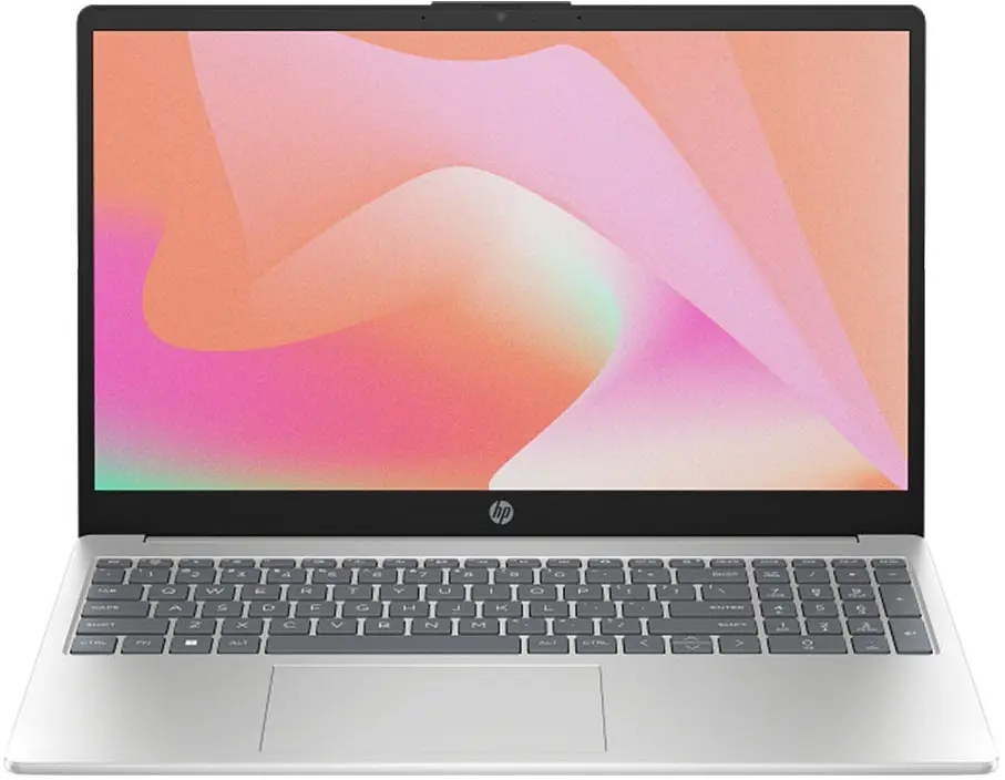 HP 15 FD0912TU Laptop Intel Core 5 120U, 8GB DDR5, 512GB SSD, Intel Integrated Graphics, 15.6" Full HD 60Hz, Backlit Keyboard, DOS, Natural Silver