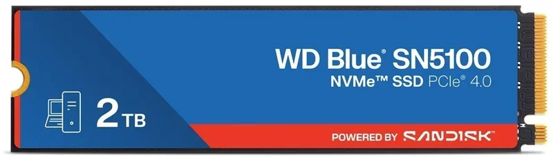 WD Blue SN5100 2TB Gen4 NVMe M.2 SSD