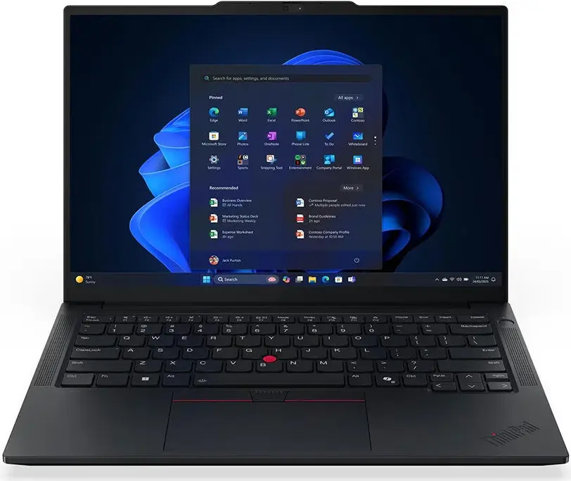 Lenovo ThinkPad E14 Gen 7 Laptop Intel Core Ultra 7 256V, 16GB DDR5, 512GB SSD, Intel Graphics, 14" WUXGA, DOS, Black