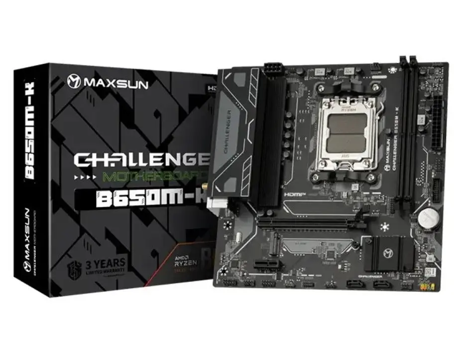 Maxsun MS-Challenger B650M-K AMD AM5 Micro ATX Motherboard