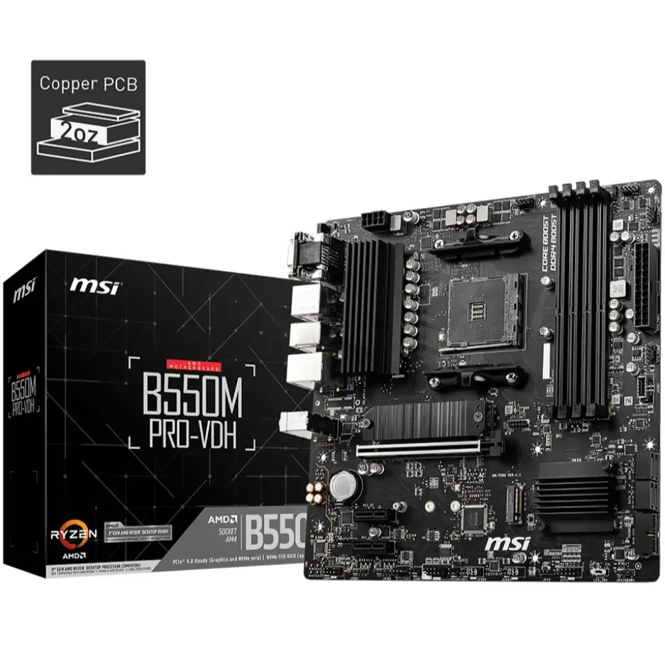 MSI PRO B550M-VDH Micro-ATX Motherboard