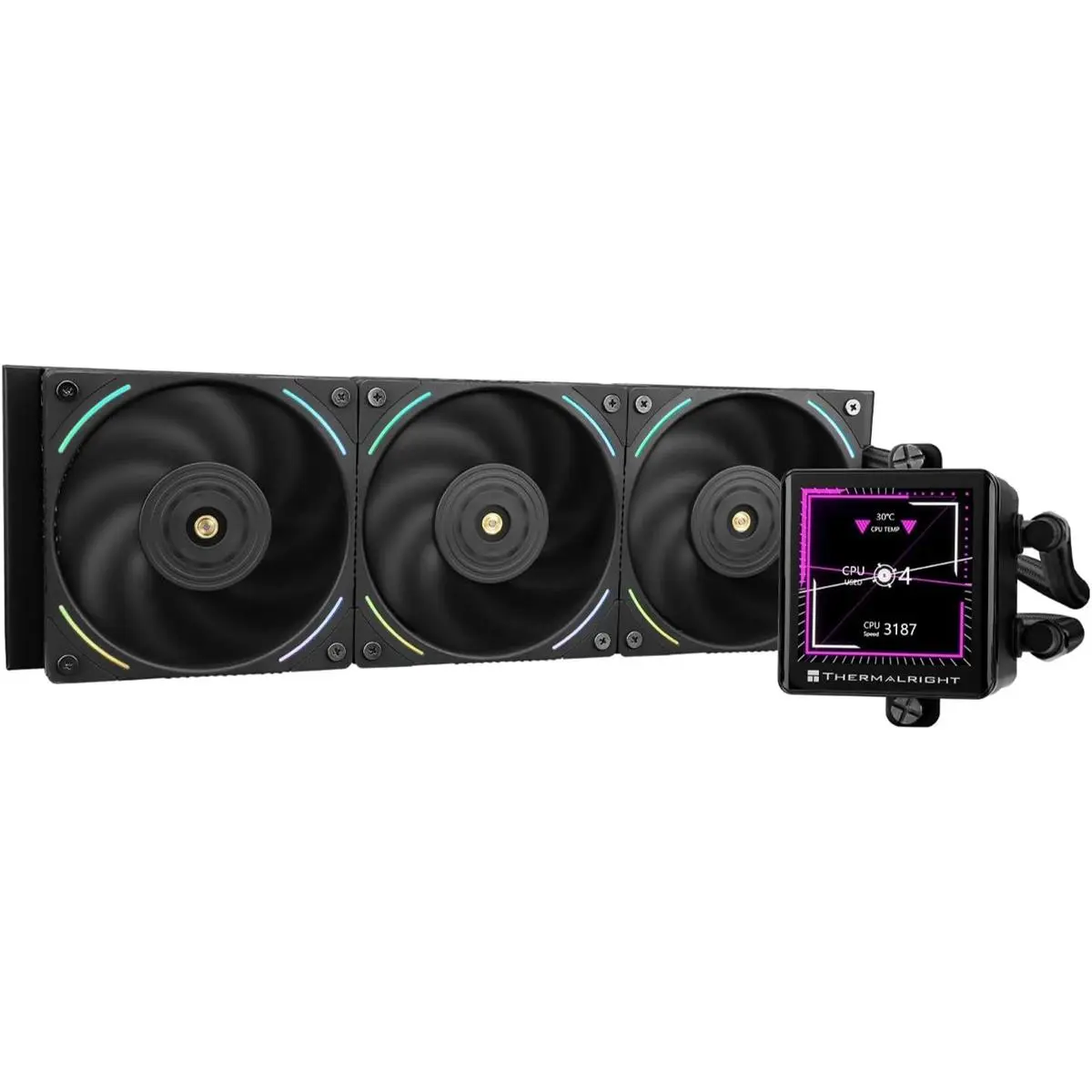 Thermalright Frozen Vision 360 ARGB 360mm AIO Liquid CPU Cooler - Black