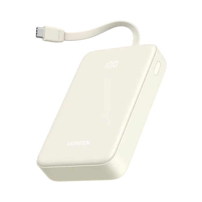 UGREEN 20000mAh Power Bank With Built-in Cable, 35340 