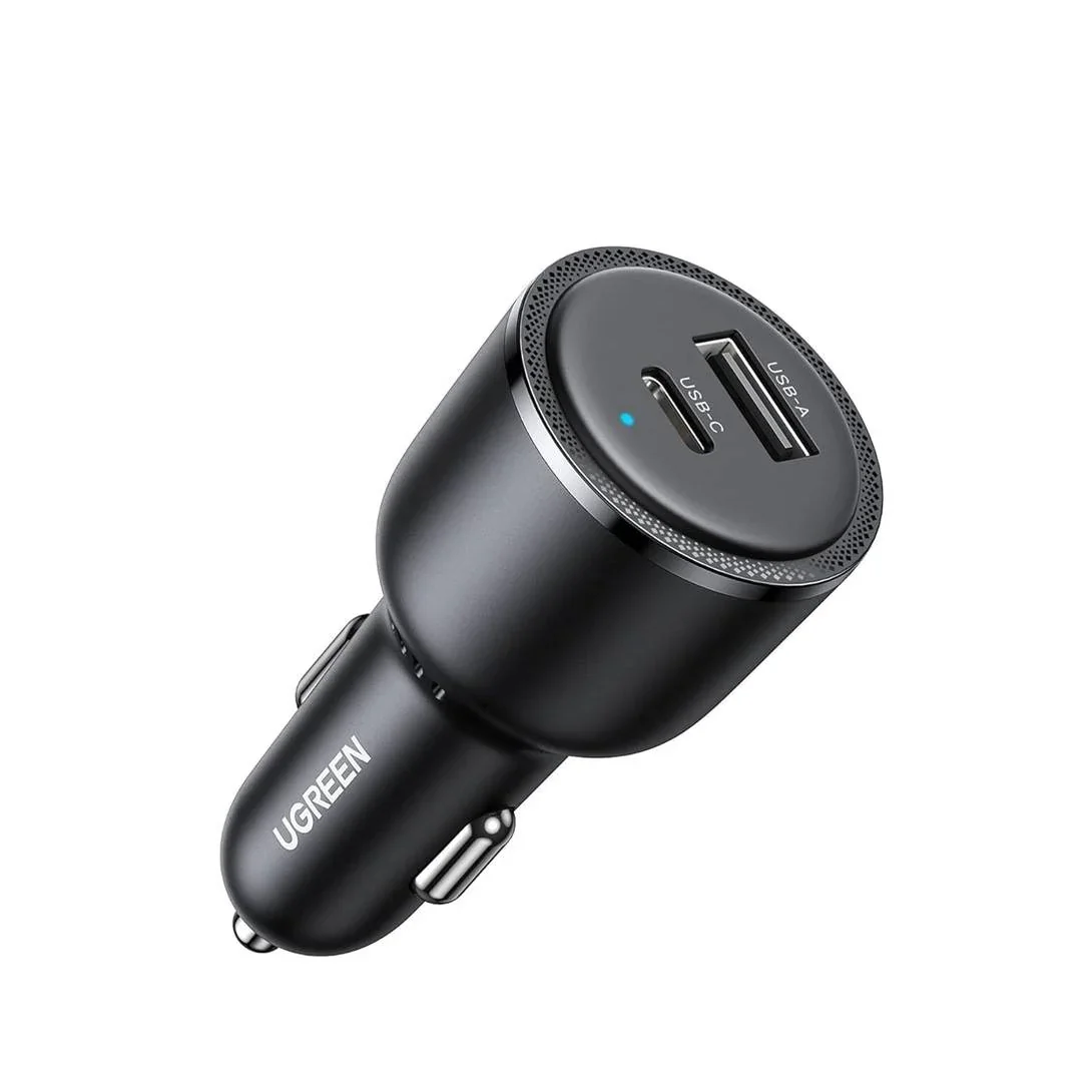 UGREEN 63W USB-C PD + USB-A Fast Car Charger, EC701, 35023