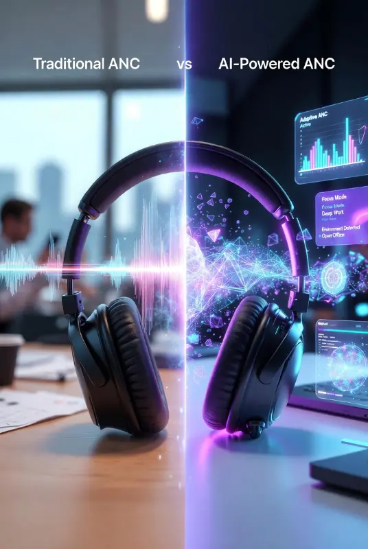 AI-Powered Noise-Canceling Headphones vs Traditional ANC