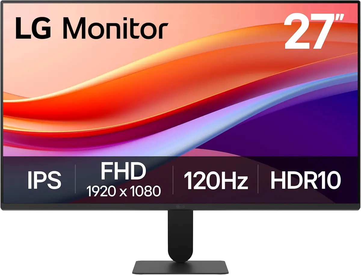  LG 27U411A-B 27-inch Full HD (1920 x 1080) IPS Monitor, 120Hz, HDR10, Reader Mode, Flicker Safe, HDMI, Slim Stand Base, Black 