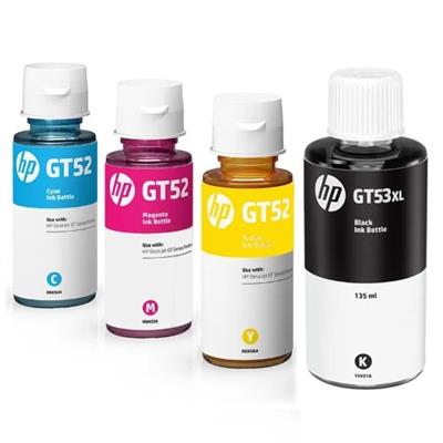 HP GT52 and GT53XL Original Ink Bottle Set