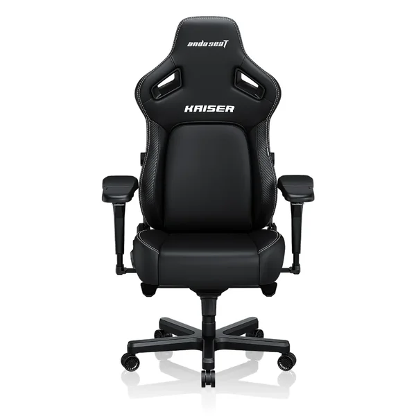 Anda Seat Kaiser 4 L Gaming Chair – Elegant Black PVC Leather (AD12YDDC-L-20-B-PVC-03)