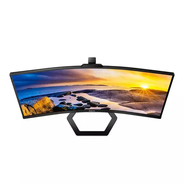 Philips 34E1C5600HE 34" Curved WQHD (3440x1440) Monitor with 5MP Webcam & Speakers