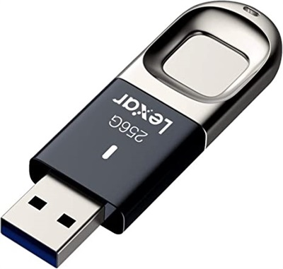 Lexar JumpDrive Fingerprint F35 256GB USB 3.0 Flash Drive