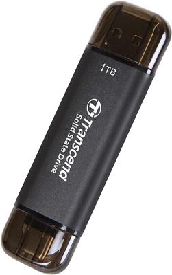 Transcend ESD310 Dual USB 10GBPS USB Type-A, USB Type-C Portable SSD 1TB