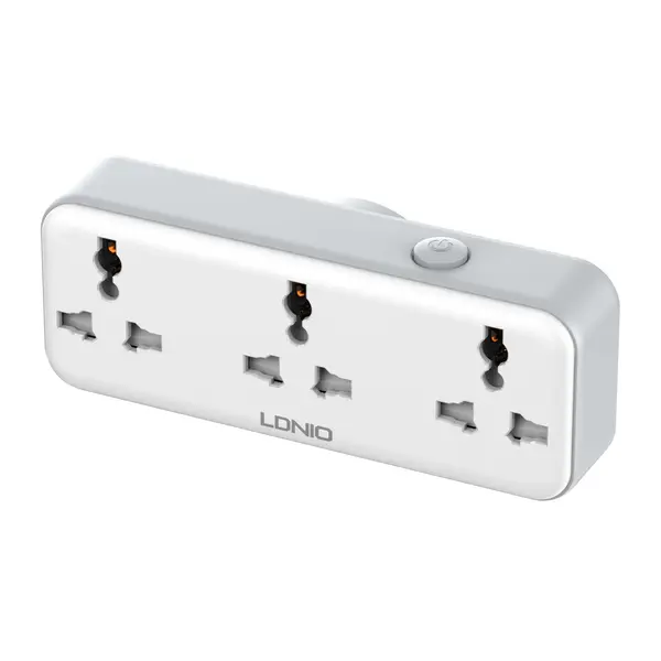 LDNIO SC3317 3-Outlet Portable Power Socket – 30W PD & QC3.0 Fast Charging
