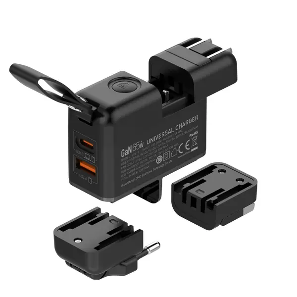 LDNIO Q2618 65W GaN Fast Charger – USB-C + USB-A with EU/UK/US Plugs