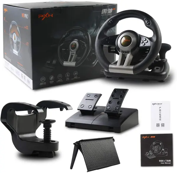 PXN V3 Pro Gaming Racing Wheel for PC, PS, Xbox & Switch