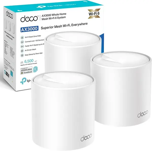 Deco X50(3-pack)  AX3000 Whole Home Mesh Wi-Fi 6 System