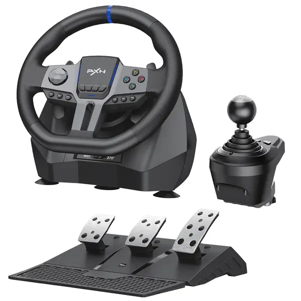 PXN V9 Gen 2 Racing Steering Wheel for PC, Xbox & PS4