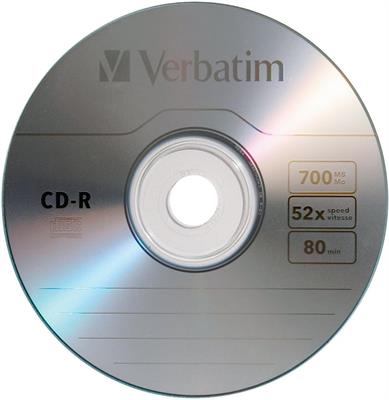 Verbatim CD-R 700MB 52x Branded 10pc / Pack