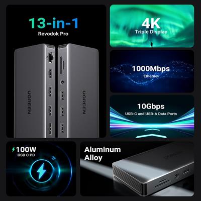 UGREEN Revodok Pro 313 13 in 1 USB C Docking Station 15978