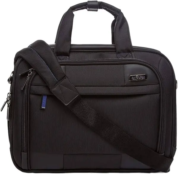 American Tourister Merit Briefcase Bag Black | 14.6" Laptop Compartment | Water Resistant