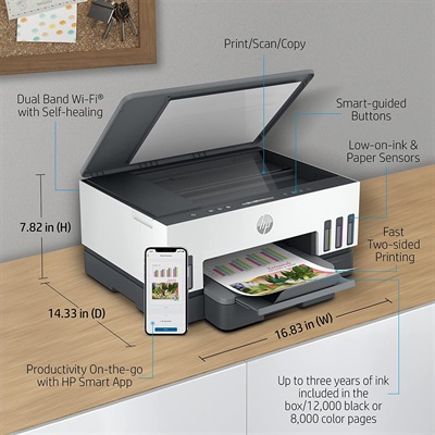 HP 720 Smart Ink Tank - All in One with Duplex