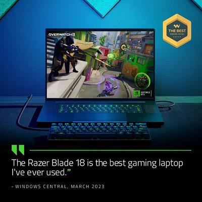 Razer Blade 18, Intel Core i9-13950HX 2.2GHz, 18" QHD+ 240Hz, 32GB RAM, 1TB SSD, NVIDIA GeForce RTX 4070 8GB, Windows 11 Home