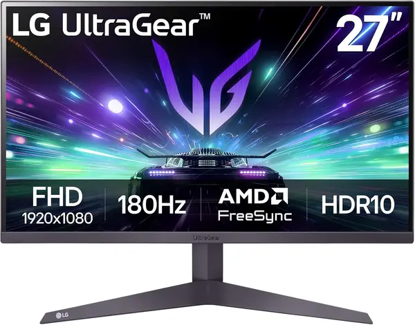 LG 27GS50F-B 27" UltraGear FHD Gaming Monitor – 180Hz, FreeSync, HDR10