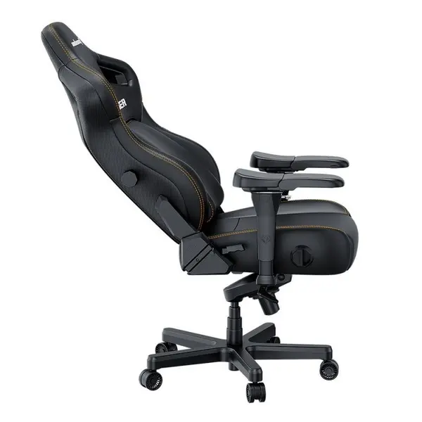 Anda Seat Kaiser 4 L Gaming Chair – Elegant Black PVC Leather (AD12YDDC-L-20-B-PVC-03)