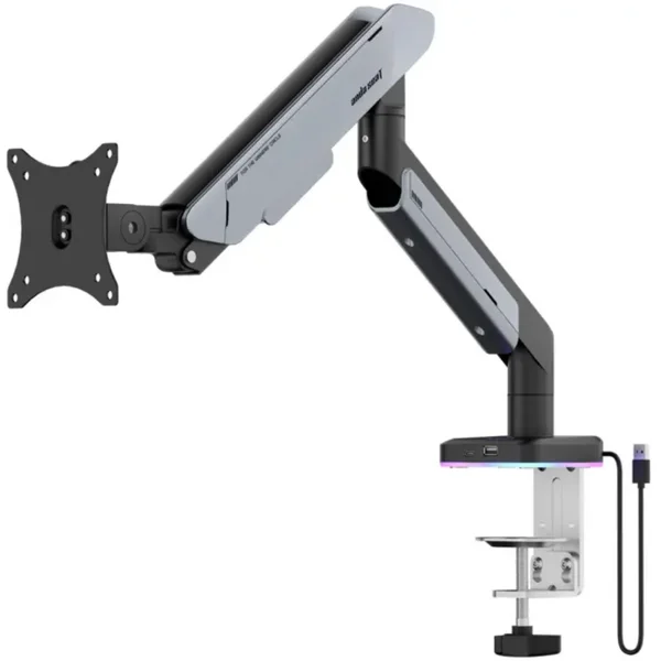 AndaSeat Stealth Pro II RGB A9X AD-W-A9X-1S Single Monitor Arm – 17–42", 15kg, Titanium