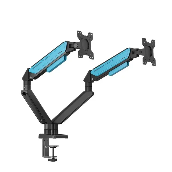 AndaSeat Stealth II Duo AD-W-A6D-2S-BS Dual Monitor Arm – 17–32" Gas Spring Mount
