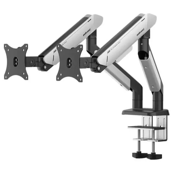 AndaSeat Stealth PRO II Duo A9-2S (AD-W-A9-2S-BW) Dual Monitor Arm – 17–42", Black & White