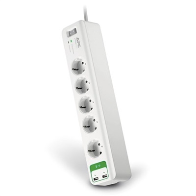 APC Essential SurgeArrest 5 outlets 2 port USB charger