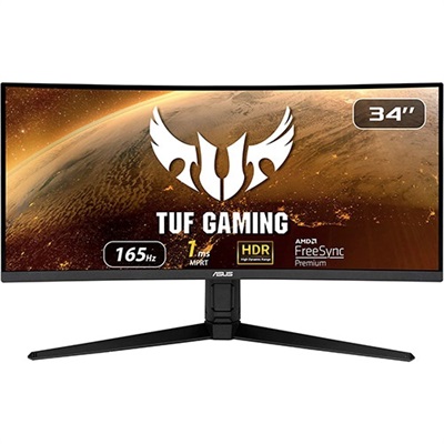 ASUS TUF VG34VQL1B Ultra Wide Curved UWQHD 165Hz, 1ms Gaming 34" LED Monitor
