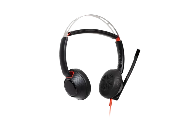HP Poly Blackwire 5220 Stereo USB-C Headset with 3.5mm Plug & USB-C/A Adapter (207586-01)