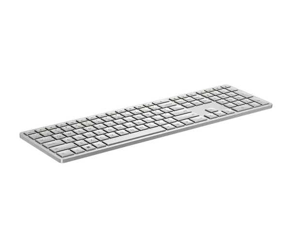HP 970 Programmable Wireless Keyboard (Silver) - Bluetooth & 2.4 GHz Wireless Multi-Device Connectivity - USB-C Rechargeable Battery - 24 Programmable Keys - Works with Windows & MacOS