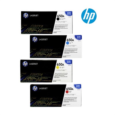 HP Original 650A Color Toner Set