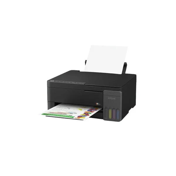 Epson EcoTank L3350 All in One Ink Tank Printer, 5760 x 1440 dpi, 33 ppm, 15 ppm Color, 1200 x 2400 dpi Scanner, Manual Duplex, USB Connectivity, Print/Copy/Scan, Wi-Fi, Black | L3350