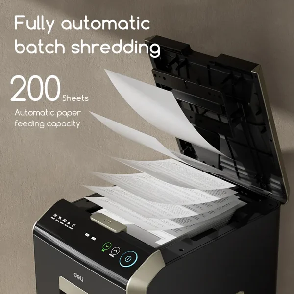 Deli Shredder ET089 (Cross Cut) ADF Shredder